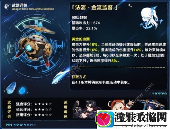 原神金流监督属性适合谁