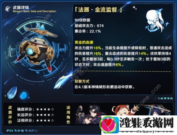 原神金流监督属性适合谁