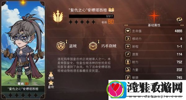 冒险寻宝然后打败魔王安娜塔西娅角色具体一览
