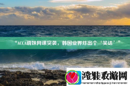 “ACCA萌妹课突袭韩国业界炸出个‘笑话’”
