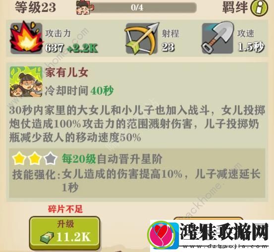 王小屋的屋屋保卫战角色攻略