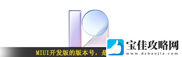 miui开发版的版本号是以什么命名的