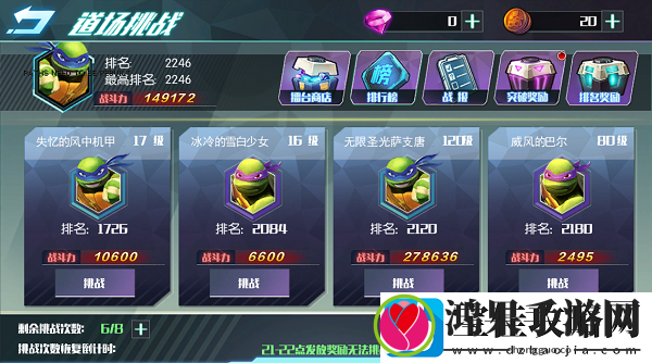 忍者龟OL副本系统详解