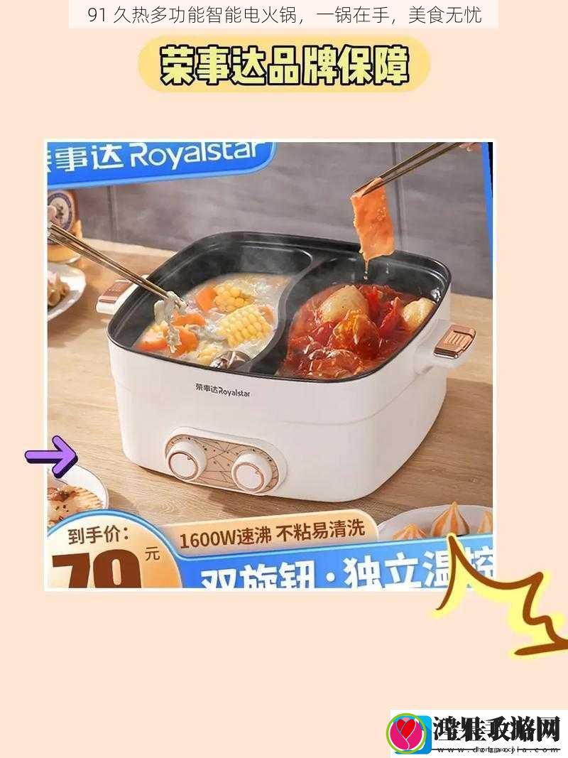 91久热多功能智能电火锅一锅在手美食无忧